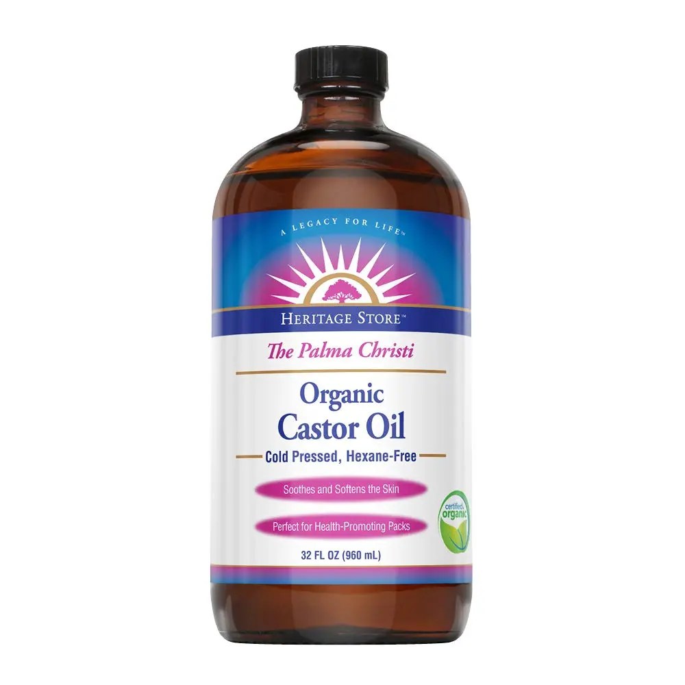 Castor Oil, Organic, Cold Pressed